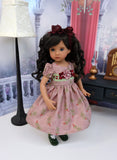 Autumn Delight - dress, tights & shoes for Little Darling Doll or 33cm BJD