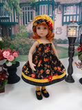 Autumn Evening - dress, sweater, hat, socks & shoes for Little Darling Doll or 33cm BJD