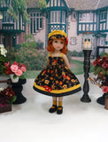 Autumn Evening - dress, sweater, hat, socks & shoes for Little Darling Doll or 33cm BJD