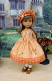 Autumn Fields - dress, hat, socks & shoes for Little Darling Doll or 33cm BJD
