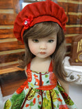 Autumn Forest - dress, jacket, beret, tights & shoes for Little Darling Doll or 33cm BJD