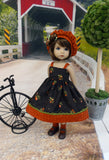 Autumn Garden - dress, jacket, beret, socks & shoes for Little Darling Doll or 33cm BJD