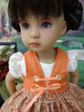 Autumn in Augsburg - dirndl ensemble with tights & boots for Little Darling Doll or 33cm BJD