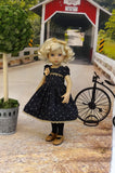 Autumn Noir - dress, tights & shoes for Little Darling Doll or 33cm BJD