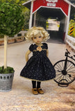 Autumn Noir - dress, tights & shoes for Little Darling Doll or 33cm BJD