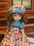 Autumn Owls - dress, hat, tights & shoes for Little Darling Doll or 33cm BJD