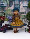 Autumn Poppy - dress, hat, socks & shoes for Little Darling Doll or 33cm BJD
