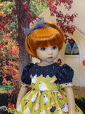 Autumn Robin - dress, tights & shoes for Little Darling Doll or 33cm BJD