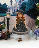 Autumn Shadows - dress, sweater, hat, tights & shoes for Little Darling Doll or 33cm BJD