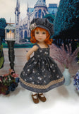 Autumn Shadows - dress, sweater, hat, tights & shoes for Little Darling Doll or 33cm BJD