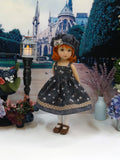 Autumn Shadows - dress, sweater, hat, tights & shoes for Little Darling Doll or 33cm BJD