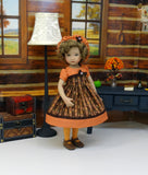 Autumn Spice - dress, hat, tights & shoes for Little Darling Doll or 33cm BJD