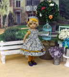 Autumn Winds - dress, hat, tights & shoes for Little Darling Doll