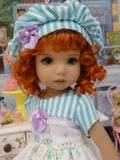 Baby Bunny Blue - dress, hat, tights & shoes for Little Darling Doll