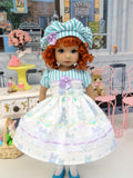 Baby Bunny Blue - dress, hat, tights & shoes for Little Darling Doll