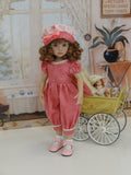 Ballet Slippers - jumper, romper, hat, socks & shoes for Little Darling Doll