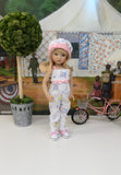 Barnyard - romper, hat, socks & tennis shoes for Little Darling Doll or 33cm BJD