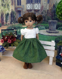 Bavarian Berries - dirndl ensemble with tights & boots for Little Darling Doll or 33cm BJD
