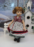 Bavarian Briar - dirndl ensemble with tights & boots for Little Darling Doll or 33cm BJD