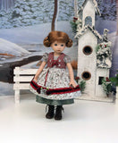 Bavarian Briar - dirndl ensemble with tights & boots for Little Darling Doll or 33cm BJD