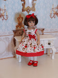 Bear Hugs - dress, tights & shoes for Little Darling Doll or 33cm BJD
