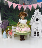 Beauty of Innsbruck - dirndl ensemble with tights & boots for Little Darling Doll or 33cm BJD