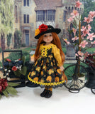 Bee Hive - dress, hat, tights & shoes for Little Darling Doll or 33cm BJD