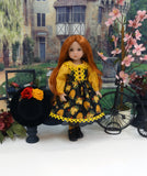 Bee Hive - dress, hat, tights & shoes for Little Darling Doll or 33cm BJD