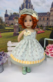 Bee Sting - dress, hat, tights & shoes for Little Darling Doll or 33cm BJD
