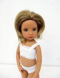 Betty Wig in Golden Blonde & Light Ash Brown - for Little Darling dolls
