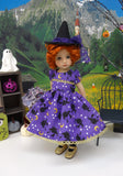 Bewitched - dress, witch hat, tights & shoes for Little Darling Doll or 33cm BJD