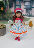 Bird in Hand - dress, hat, tights & shoes for Little Darling Doll or 33cm BJD