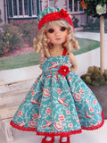 Bird Watching - dress, hat, tights & shoes for Little Darling Doll