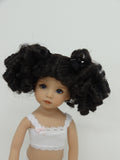 Birdie Wig in Dark Brown - for Little Darling dolls