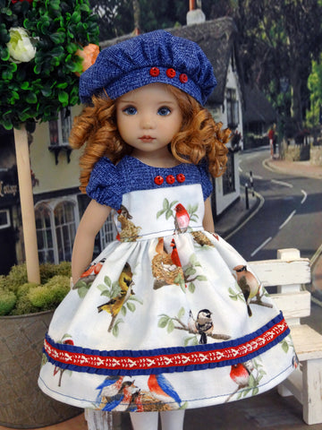 Bird's Nest - dress, hat, tights & shoes for Little Darling Doll