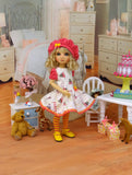 Birthday Party - dress, beret, tights & shoes for Little Darling Doll or other 33cm BJD
