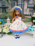 Bitty Ballerina - dress, hat, socks & shoes for Little Darling Doll or 33cm BJD