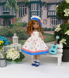 Bitty Ballerina - dress, hat, socks & shoes for Little Darling Doll or 33cm BJD