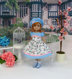 Bitty Bird - dress, hat, socks & shoes for Little Darling Doll or 33cm BJD