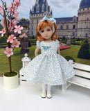 Bitty Blue Vine - dress, tights & shoes for Little Darling Doll or other 33cm BJD