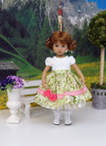 Bitty Fraulein - dirndl ensemble with tights & boots for Little Darling Doll or 33cm BJD