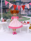 Bitty Hearts - dress, socks & shoes for Little Darling Doll or 33cm BJD