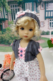 Bitty Posies - romper, jacket, hat, socks & shoes for Little Darling Doll or 33cm BJD