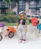Bitty Posies - romper, jacket, hat, socks & shoes for Little Darling Doll or 33cm BJD