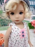 Bitty Posies - romper, jacket, hat, socks & shoes for Little Darling Doll or 33cm BJD