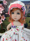 Bitty Red Riding Hood - dress, hat, socks & shoes for Little Darling Doll or 33cm BJD