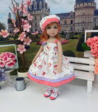 Bitty Red Riding Hood - dress, hat, socks & shoes for Little Darling Doll or 33cm BJD