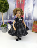 Black Opulence - dress, slip, tights & shoes for Little Darling Doll or 33cm BJD