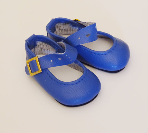 Fancy Ankle Strap Mary Jane Shoes - Blue