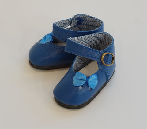 Bow Toe Mary Jane Shoes - Blue